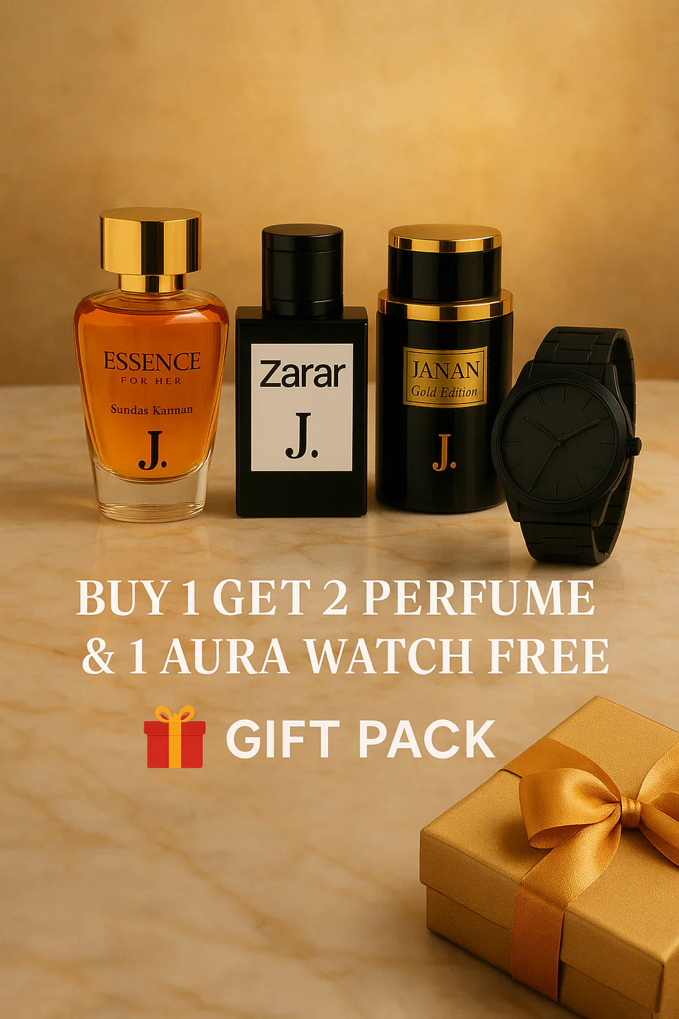 Buy 1 Get 2 Perfume & 1 Aura Watch Free ๐Gift Pack